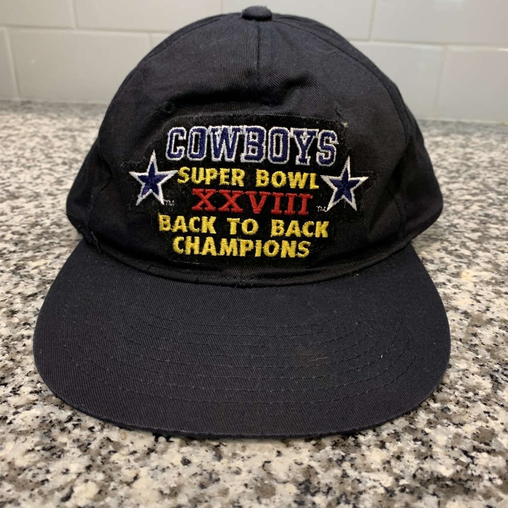 Vintage Dallas Cowboys Hat Cap Snap Back One Size NFL Football Super Bowl XXVIII